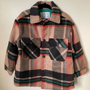 ZARA toddler/kids plaid jacket size 2-3